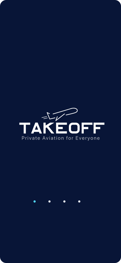 TakeOff Welcome screen